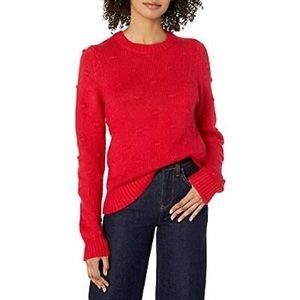NWT Lucky Brand Women's Bobble Knit Scoop Neck Sweater